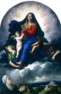 The Apparition of the Virgin, 1530 / 1540. Creator: Girolamo da Carpi