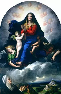 Rosary Gallery: The Apparition of the Virgin, 1530 / 1540. Creator: Girolamo da Carpi