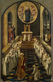 The Apparition of the Virgin to a Dominican Community, 1493-1499. Artist: Berruguete, Pedro (1450-1503)