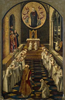 Dominic Prints: The Apparition of the Virgin to a Dominican Community