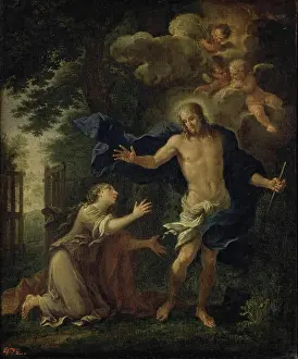Magdalene Prints: Appearance of Christ to Mary Magdalene, 1674. Creator: Filippo Lauri