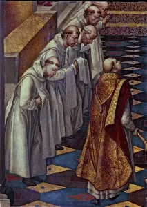 Prado Prints: Appearance of the Virgin to a community, detail
