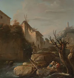 Fran And Xe7 Prints: Appenine Landscape, About 1730. Creator: Francois Lemoyne