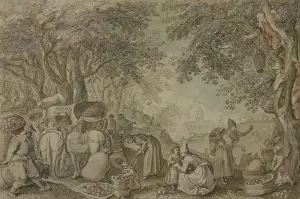Harvest Prints: The apple harvest or autumn. Creator: Pieter Stevens