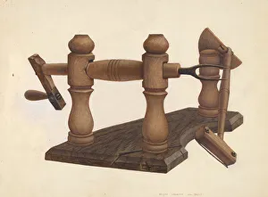 Henderer Regina Prints: Apple Parer, c. 1939. Creator: Regina Henderer
