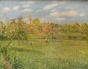 Val Doise Prints: Apple Trees at Eragny, Morning Sunshine, c1896. Artist: Camille Pissarro