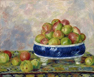 Renoir Pierre Auguste Prints: Apples In A Dish, 1883. Creator: Pierre-Auguste Renoir