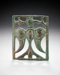 Mould Prints: Appliqué Plaque (image 1 of 2), 12th-13th century. Creator: Unknown
