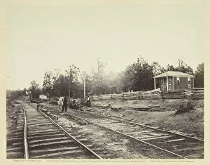 Railway Station Gallery: Appomattox Station, Virginia, April 1865. Creator: Alexander Gardner