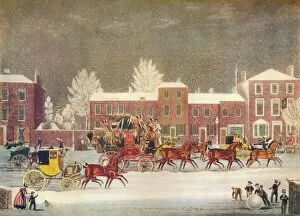 On The Move Collection: Approach to Christmas, c19th century. Artist: George Hunt