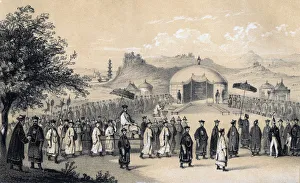 Corner Prints: Approach of the Emperor of China