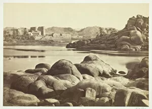 River Nile Gallery: The Approach to Philae, c. 1857. Creator: Francis Frith