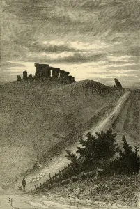 Stonehenge Prints: Approach to Stonehenge from the East, 1898. Creator: Unknown