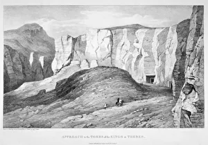 Approach to the Tombs of the Kings at Thebes, 19th century. Artist: George Barnard Approach to the Tombs of the Kings at Thebes, 19th century. Artist: George Barnard
