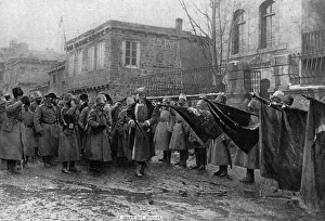 Apres les victoires russes en Armenie; Presentation au grand-duc Nicolas, commandant... 1916. Creator: Unknown