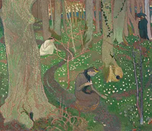 Nabis Prints: April or The Anemones, 1891. Creator: Denis, Maurice (1870-1943)
