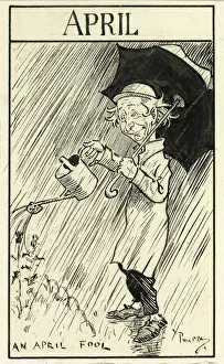 Umbrella Prints: An April Fool, n. d. Creator: Philip William May