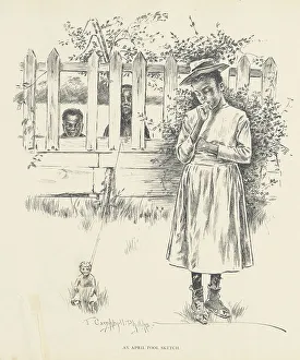 R H Russell Prints: An April Fool Sketch, 1899. Creator: Jay Campbell Phillips