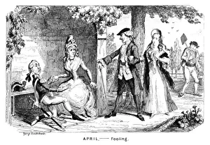 April - Fooling, c1839. Artist: George Cruikshank