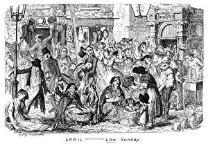 April Collection: April - Low Sunday, 19th century.Artist: George Cruikshank