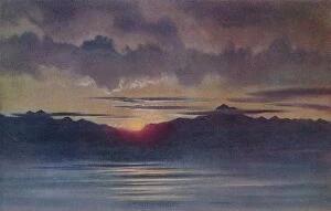 An April Sunset from Hut Point, Looking West, 1911, (1913). Artist: Edward Wilson
