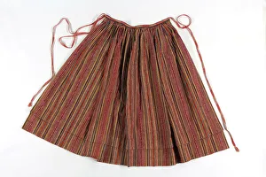 Nordic Museum Prints: Apron, 1872-1873. Creator: Unknown