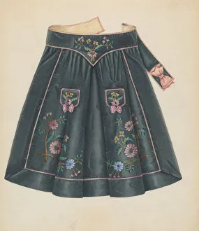 Lemberg Gertrude Prints: Apron, 1935 / 1942. Creator: Gertrude Lemberg