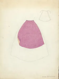 Szilvasy Mae Prints: Apron, 1935 / 1942. Creator: Mae Szilvasy