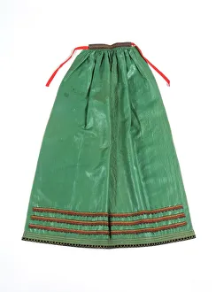 Woollen Prints: Apron. Creator: Unknown