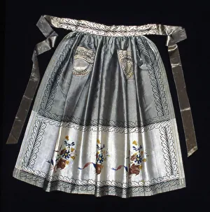 Plain Weave Prints: Apron, Switzerland, 1800/25. Creator: Unknown