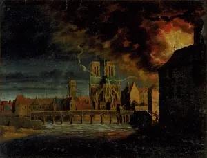 Black Smoke Prints: Apse of Notre-Dame, Pont de la Tournelle and ile Saint-Louis