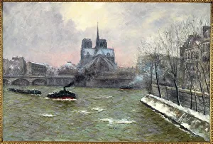 Tugboat Prints: Apse of Notre-Dame, seen from the Pont de la Tournelle