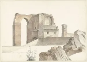 City Gate Prints: The Aqua Claudia in Rome, c.1809-c.1812. Creator: Josephus Augustus Knip