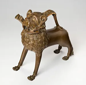 Copper Alloy Collection: Aquamanile in the Form of a Lion, Germany, c. 1350. Creator