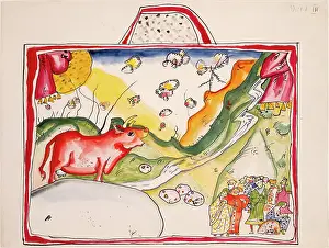 Composition Prints: Aquarell fur Violett (Bild III), 1914. Creator: Kandinsky, Wassily Vasilyevich (1866-1944)