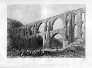 Aqueduct of the Greek Emperors, near Pyrgo, Turkey, 1886.Artist: R Wallis