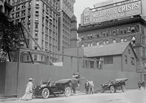 Construction Site Prints: Aqueduct shaft, Broadway, between c1910 and c1915. Creator: Bain News Service