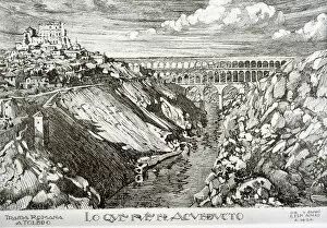 Blanco Y Negro Collection: What the aqueduct was, Roman water supply, engraving