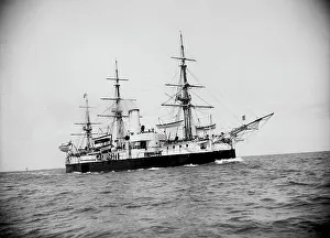 Dry Plate Negative Prints: Aquidaban, Brazilian navy, 1893. Creator: Unknown