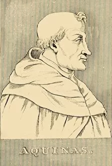 Friar Gallery: Aquinas, (1225-1274), 1830. Creator: Unknown