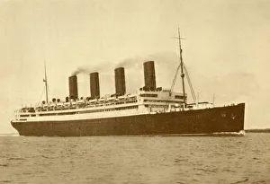 Leonard Prints: The Aquitana (Cunard Line), 45, 647 Tons, c1930. Creator: Unknown