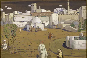Centre Georges Pompidou Gallery: Arab City, 1905. Creator: Kandinsky, Wassily Vasilyevich (1866-1944)