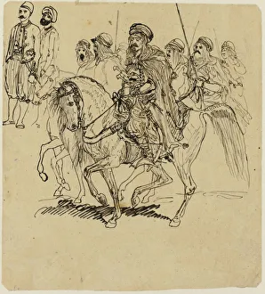 Bresdin Rodolphe Prints: Arab Horsemen, n. d. Creator: Rodolphe Bresdin