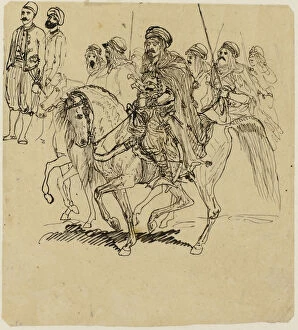 Arabia Gallery: Arab Horsemen, n.d. Creator: Rodolphe Bresdin