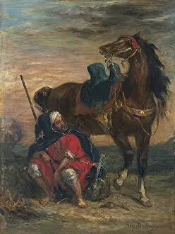 Arab Rider. Artist: Delacroix, Eugene (1798-1863)
