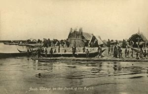 River Tigris Gallery: Arab Village on the Bank of the Tigris, c1918-c1939. Creator: Unknown