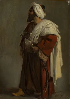 Arab Prints: Arab Warrior, ca. 1817-22. Creator: Emile Jean-Horace Vernet