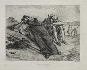 1798 1863 Prints: Arabes dOran. Creator: Eugene Delacroix (French, 1798-1863)