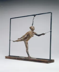 Arabesque Prints: Arabesque over the Right Leg, Left Arm in Front, c. 1885 / 1890. Creator: Edgar Degas