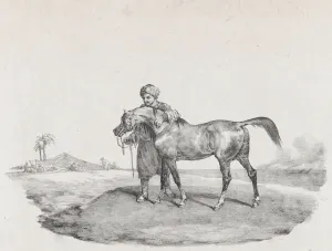 Gericault Theodore Prints: An Arabian Horse, 1821. Creators: Theodore Gericault, Charles Joseph Hullmandel